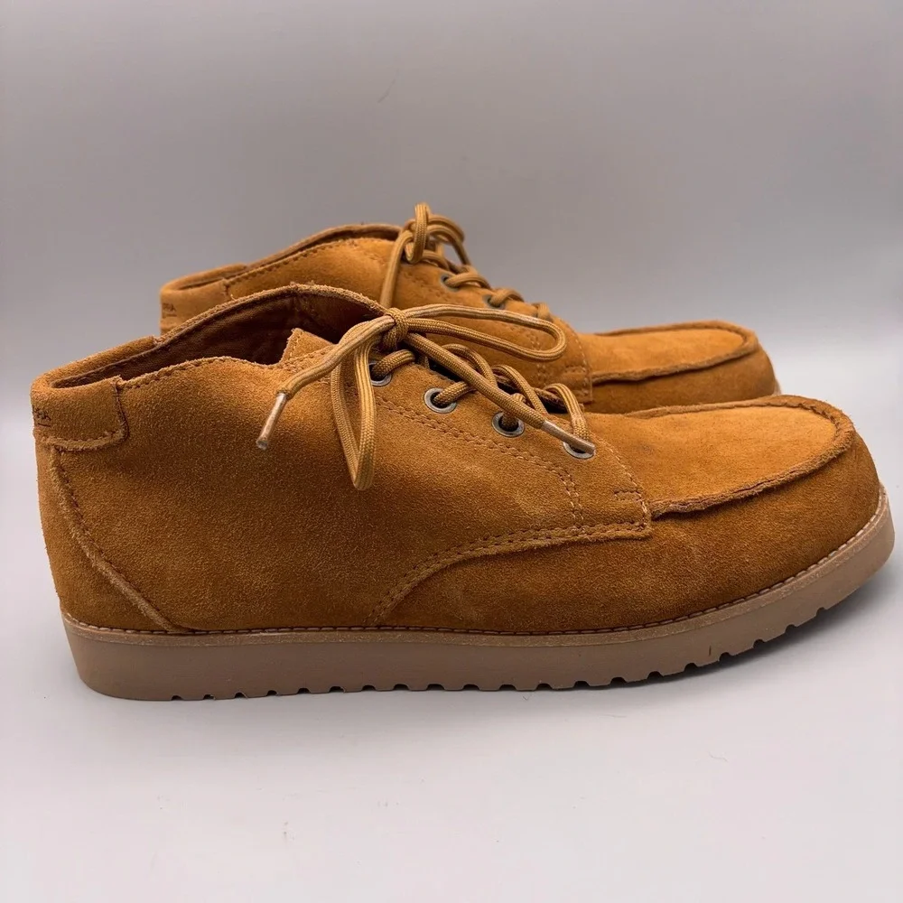 Koolaburra by UGG Chukka Boots Mens 13 Brown Suede Lace Up Moccasin Toe